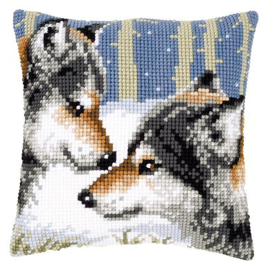 Cushion Cross Stitch Kit ~ Wolves