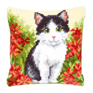 Cushion Cross Stitch Kit ~ Cat