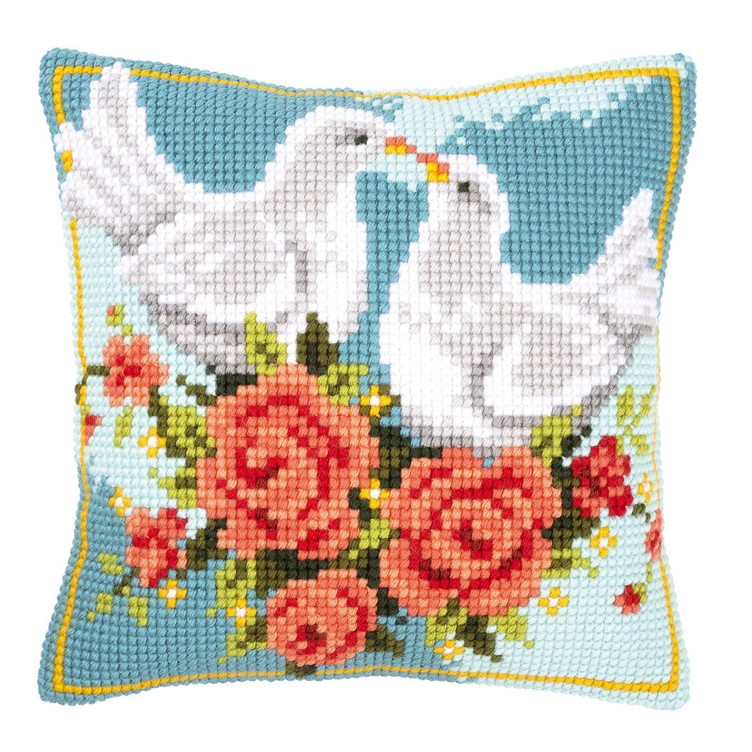 Cushion Cross Stitch Kit ~ White Doves