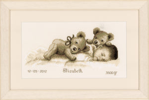 Counted Cross Stitch Kit ~ Sleeping With Teddy