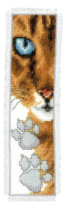 Bookmark Counted Cross Stitch Kit ~ Cat Footprint