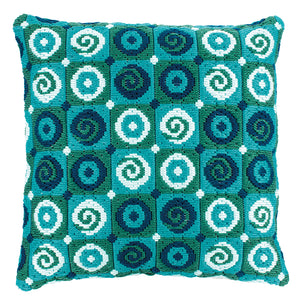 Cushion Long Stitch Kit ~ Swirls