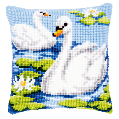 Cushion Cross Stitch Kit ~ Swan