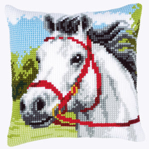 Cushion Cross Stitch Kit ~ White Horse