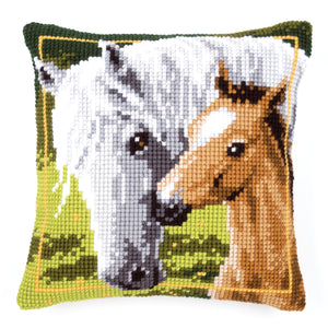 Cushion Cross Stitch Kit ~ Mare and Foal