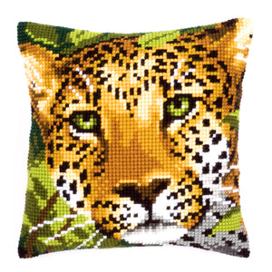 Cushion Cross Stitch Kit ~ Leopard