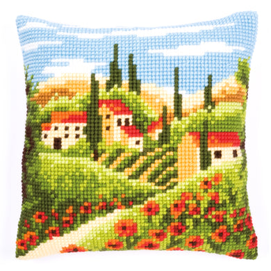 Cushion Cross Stitch Kit ~ Village