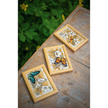 Load image into Gallery viewer, Counted Cross Stitch Kit ~ Miniatures Butterfly on Flowers