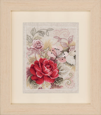 Counted Cross Stitch Kit ~ Rose