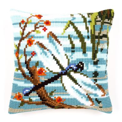 Cushion Cross Stitch Kit ~ Dragonfly