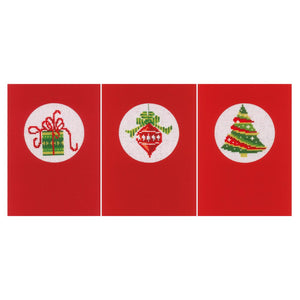 Counted Cross Stitch Kit ~ Greeting Cards ~ Christmas Set of 3