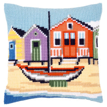 Load image into Gallery viewer, Cushion Cross Stitch Kit ~ Boat