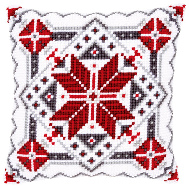 Cushion Cross Stitch Kit ~ Snow Crystal II