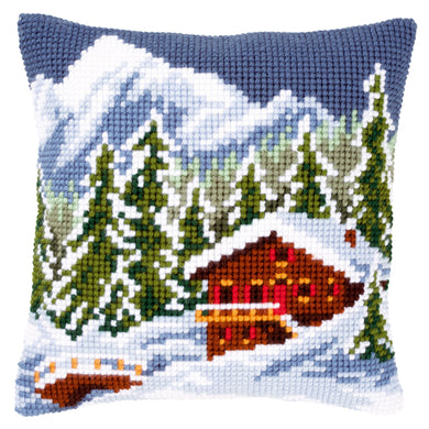 Cushion Cross Stitch Kit ~ Snow Landscape