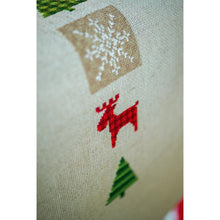 Load image into Gallery viewer, Counted Cross Stitch Kit ~ Table Runner ~ Checkered Christmas Trees