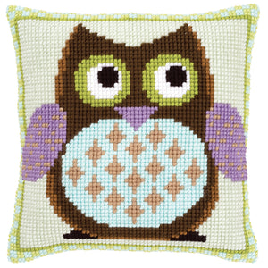 Cushion Cross Stitch Kit ~ Mister Owl