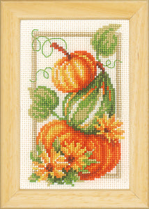 Counted Cross Stitch Kit ~ Miniature Autumn Set of 3