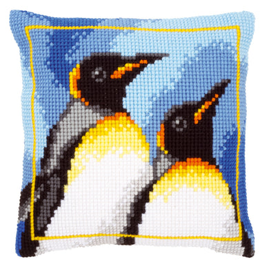 Cushion Latch Hook Kit ~ King Penguins