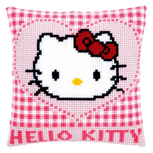 Cushion Latch Hook Kit ~ Hello Kitty In a Heart