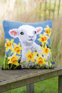 Cushion Cross Stitch Kit ~ Lamb