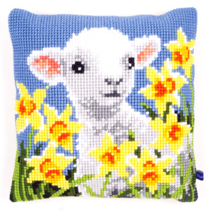 Cushion Cross Stitch Kit ~ Lamb