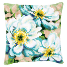 Load image into Gallery viewer, Cushion Cross Stitch Kit ~ Japanese Anemones II