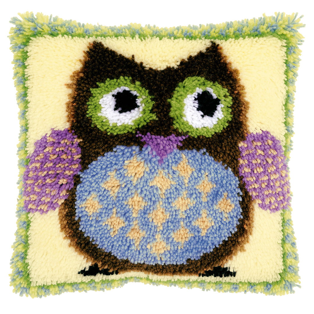 Cushion Latch Hook Kit ~ Mr Owl