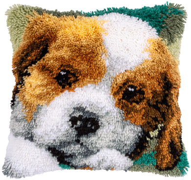 Cushion Latch Hook Kit ~ Little Dog