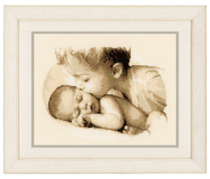 Counted Cross Stitch Kit ~ Brotherly Love
