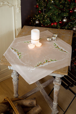 Tablecloth Embroidery Kit ~ Village in the Snow