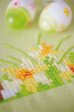 Load image into Gallery viewer, Tablecloth Cross Stitch Kit ~ Easter Bunnies
