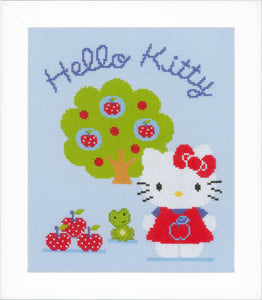 Counted Cross Stitch Kit ~ Hello Kitty & Apple Tree