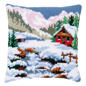 Cushion Cross Stitch Kit ~ Winter Scenery