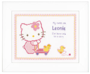 Counted Cross Stitch Kit ~ Hello Kitty with Duck Aida