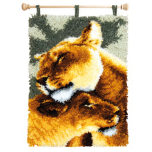 Load image into Gallery viewer, Rug Latch Hook Kit ~ Lion Friendship
