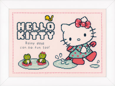 Counted Cross Stitch Kit ~ Hello Kitty Rainy days