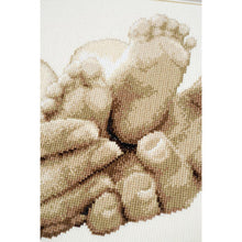 Load image into Gallery viewer, Counted Cross Stitch Kit ~ Baby Feet