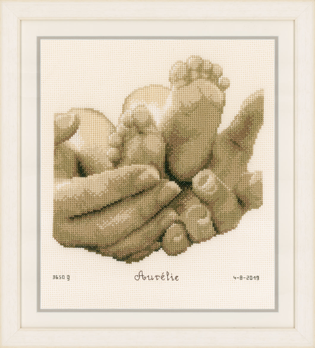 Counted Cross Stitch Kit ~ Baby Feet