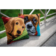 Load image into Gallery viewer, Cushion Cross Stitch Kit ~ Boxer