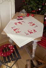 Load image into Gallery viewer, Tablecloth Embroidery Kit ~ Christmas Elves