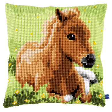Cushion Cross Stitch Kit ~ Brown Foal