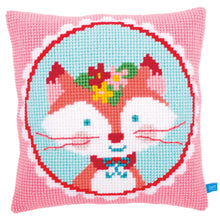 Load image into Gallery viewer, Cushion Cross Stitch Kit ~ Lief! Laughing Small Fox
