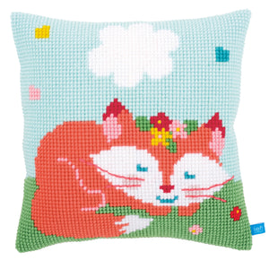 Cushion Cross Stitch Kit ~ Lief! Sleeping Fox