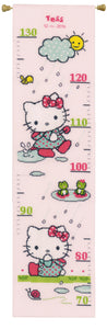 Counted Cross Stitch Height Chart ~ Hello Kitty Rainy days