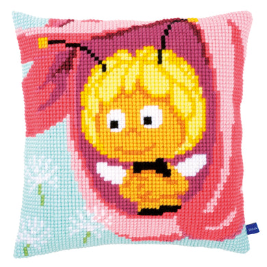 Cushion Cross Stitch Kit ~ Maya in a Pink Flower