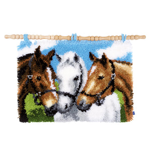 Rug Latch Hook Kit ~ Horses
