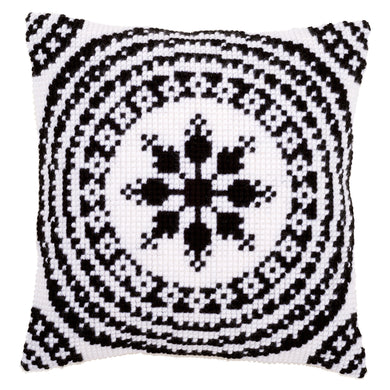 Cushion Cross Stitch Kit ~ Black and White