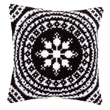 Load image into Gallery viewer, Cushion Cross Stitch Kit ~ Black and White