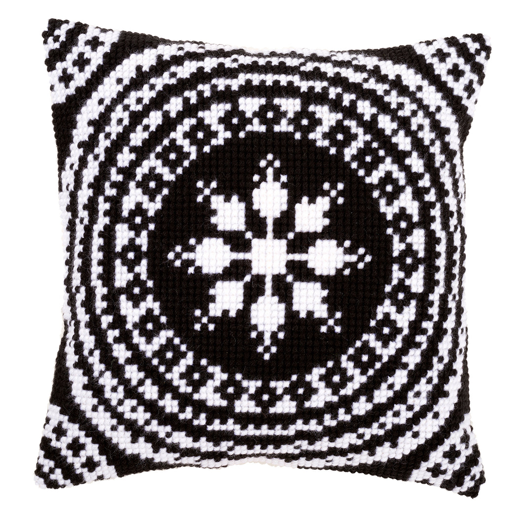 Cushion Cross Stitch Kit ~ Black and White