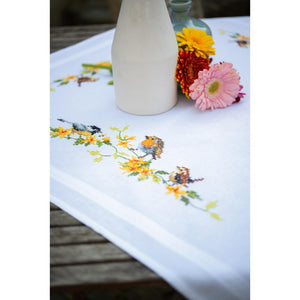 Tablecloth Embroidery Kit ~ Songbirds